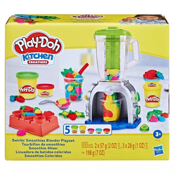 Play-Doh Swirlin' Smoothies Blender Playset, F9142 - Multicolored