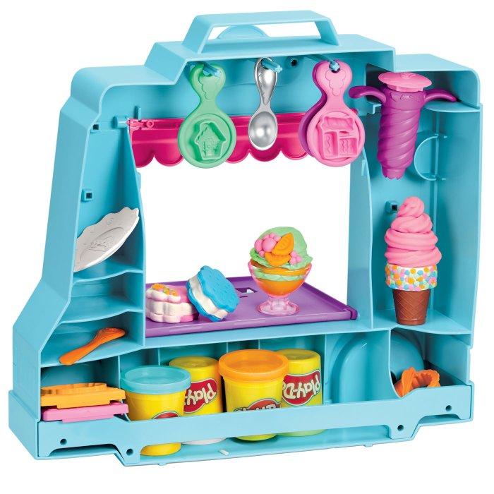 Play-Doh Ice Cream Truck Playset, F1390 - Multicolored