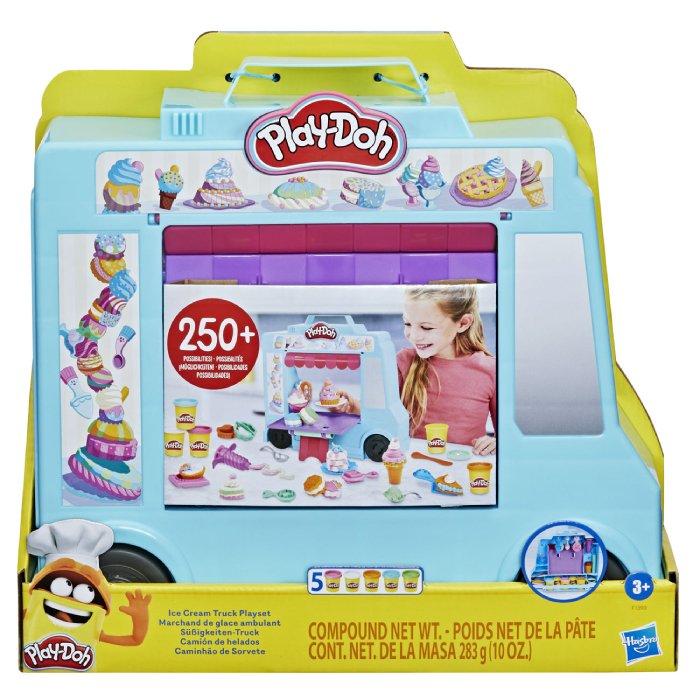 Play-Doh Ice Cream Truck Playset, F1390 - Multicolored