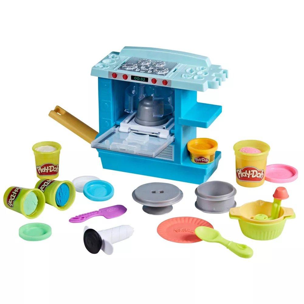 Play-Doh Kitchen Creations Rising Cake Oven Playset, F1321 - Multicolored