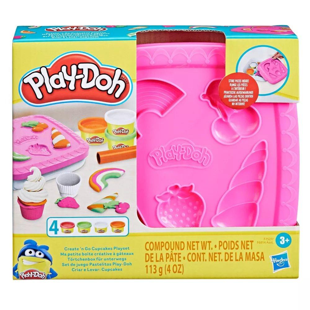 Play-Doh Create 'N Go Cupcakes Playset, F6914/F7527 - Pink