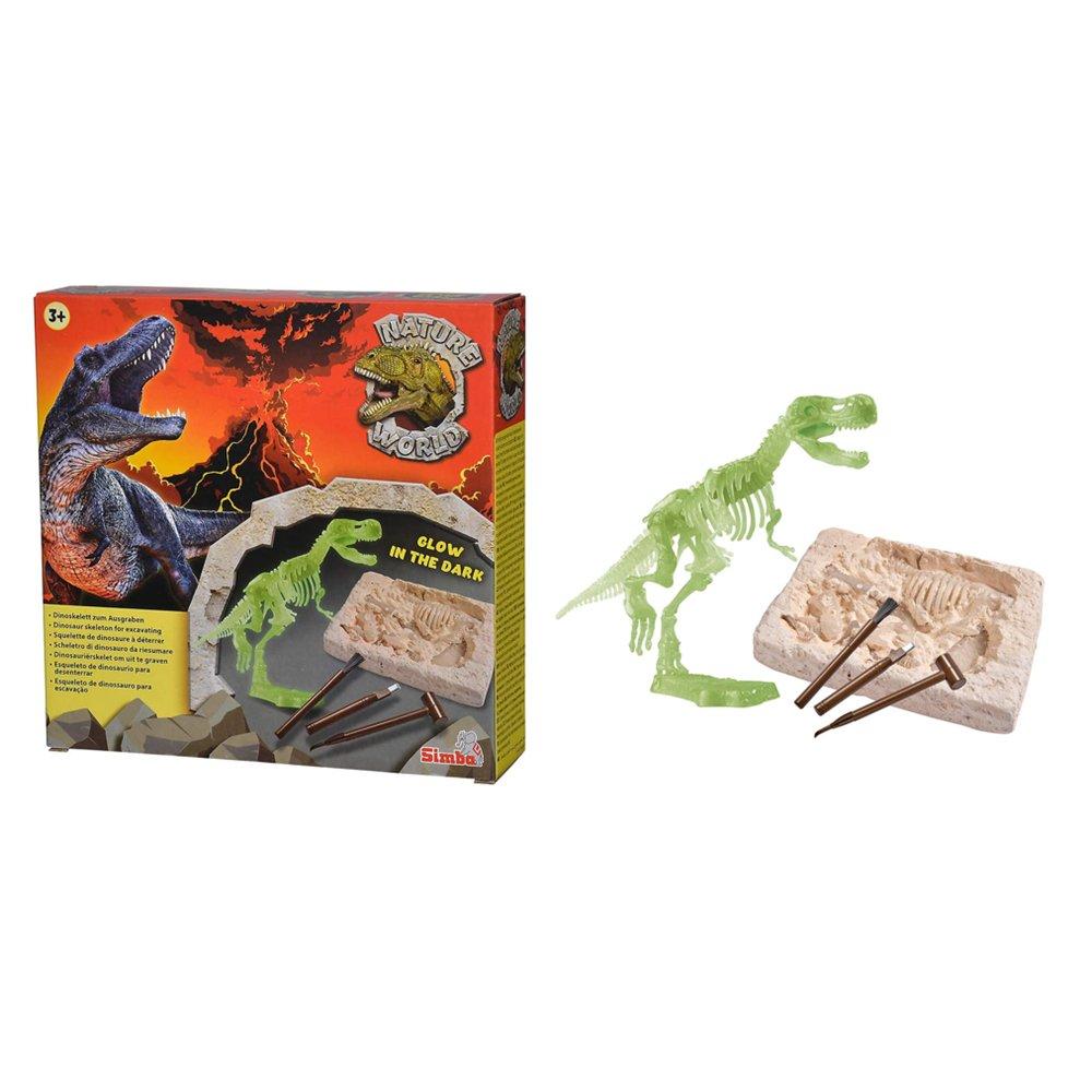 Simba Glow in the Dark T-Rex Excavation Game Set, 104342403 - Multicolor