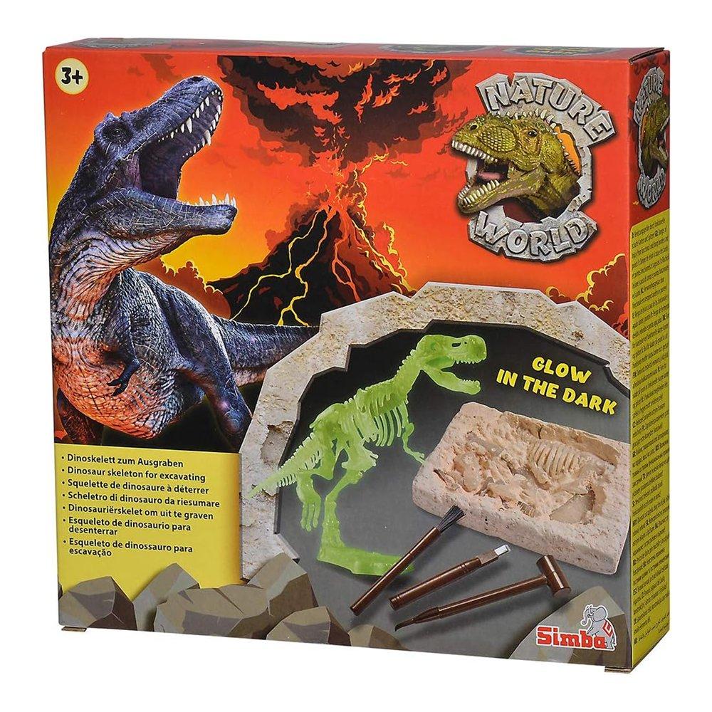 Simba Glow in the Dark T-Rex Excavation Game Set, 104342403 - Multicolor