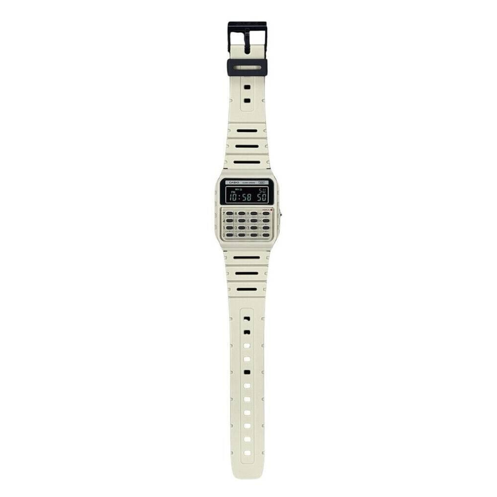 Casio Unisex Data Bank Digital Watch, 43mm, Resin Strap, CA-53WB-8BDF - White