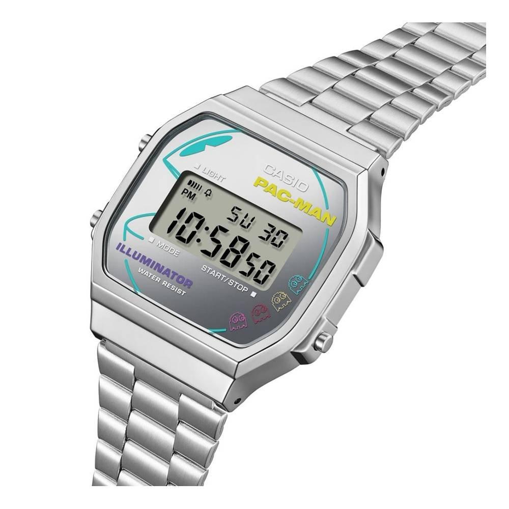 Casio Men’s Digital 36MM Watch, A168WEPC-7ADR - Silver