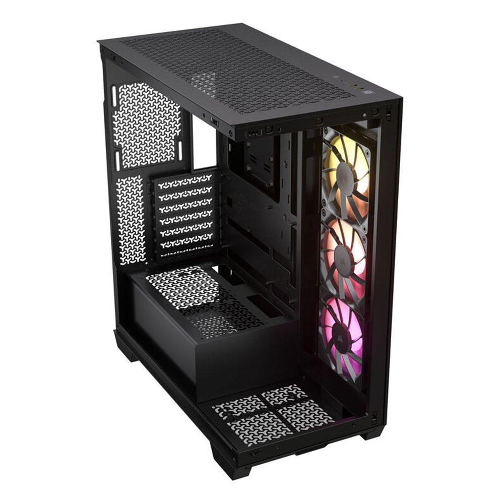 كمبيوتر مكتبي للألعاب من كورسير، انتل كور اي5، 32 جيجابايت رام ، 1 تيرابايت اس اس دي، نفيديا جي فورس ار تي اكس 4060، ويندوز 11 برو، S16883  - أسود