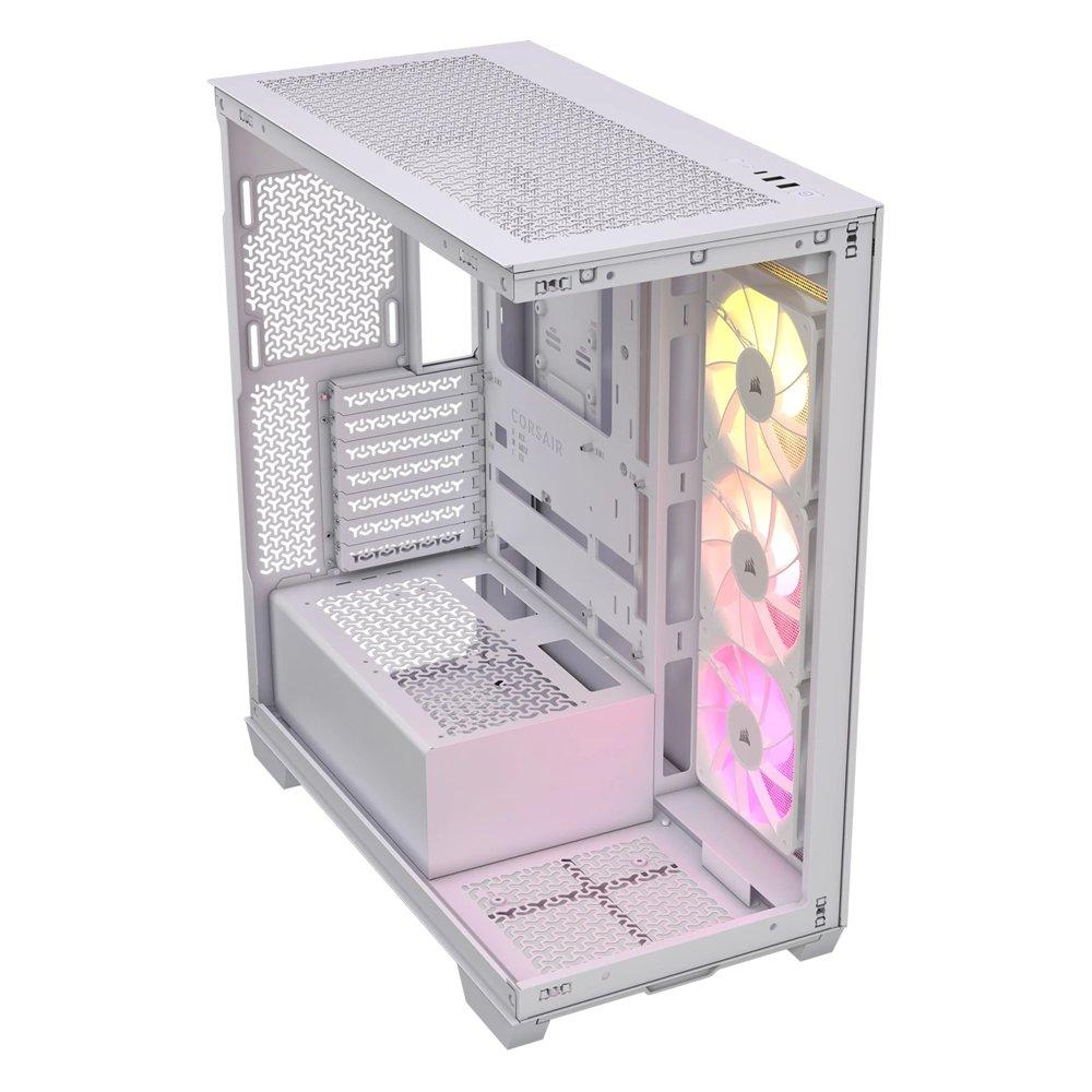 Corsair Gaming Desktop, Intel Core i5, 32GB RAM, 1TB SSD, Nvidia GeForce RTX 4060, Windows 11 Pro, S16957 – White