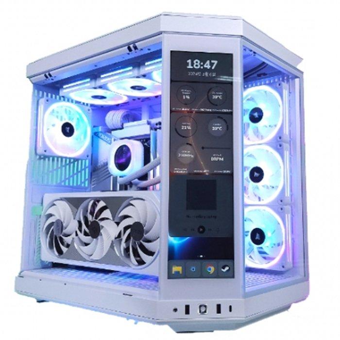 كمبيوتر مكتبي للألعاب من كورسير، انتل كور اي7، 32 جيجابايت رام ، 1 تيرابايت اس اس دي، روج ستريكس ار تي اكس 4070، ويندوز 11 برو، S17064  - أبيض