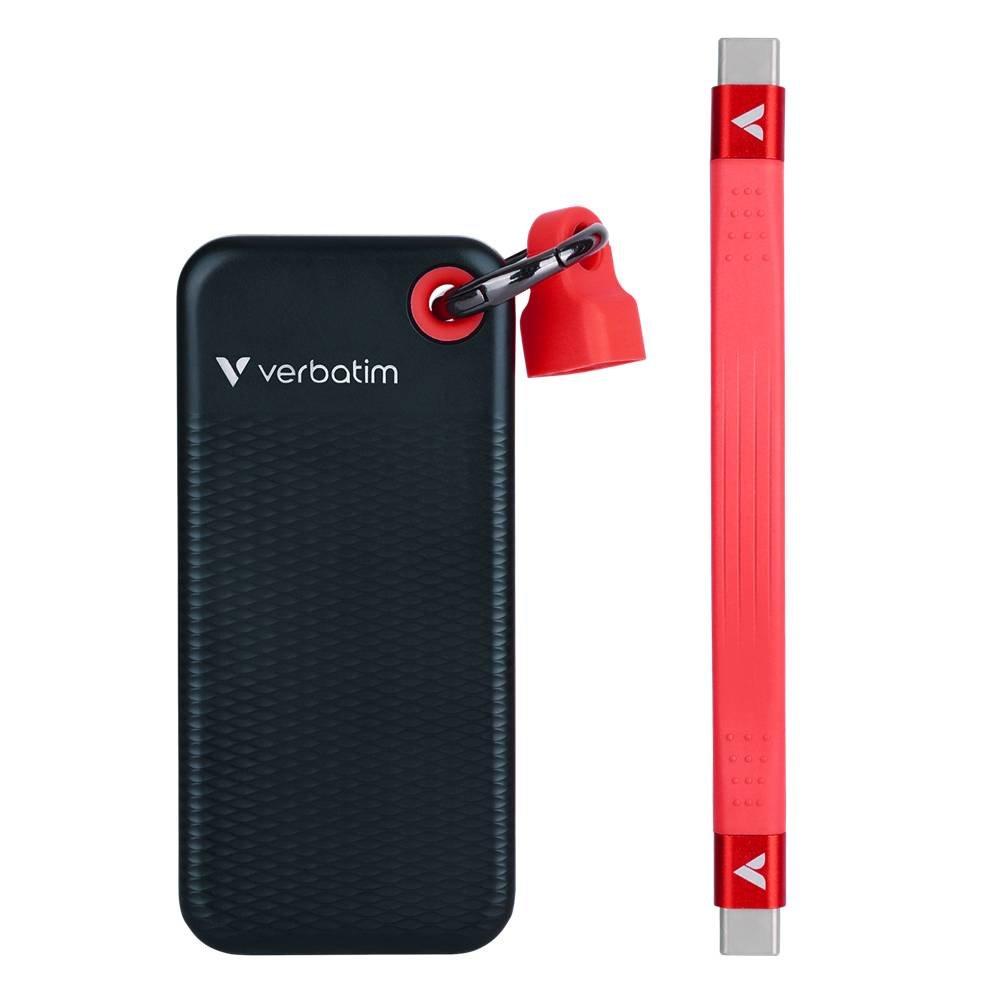 Verbatim Pocket 1TB Portable SSD, 32192 - Red