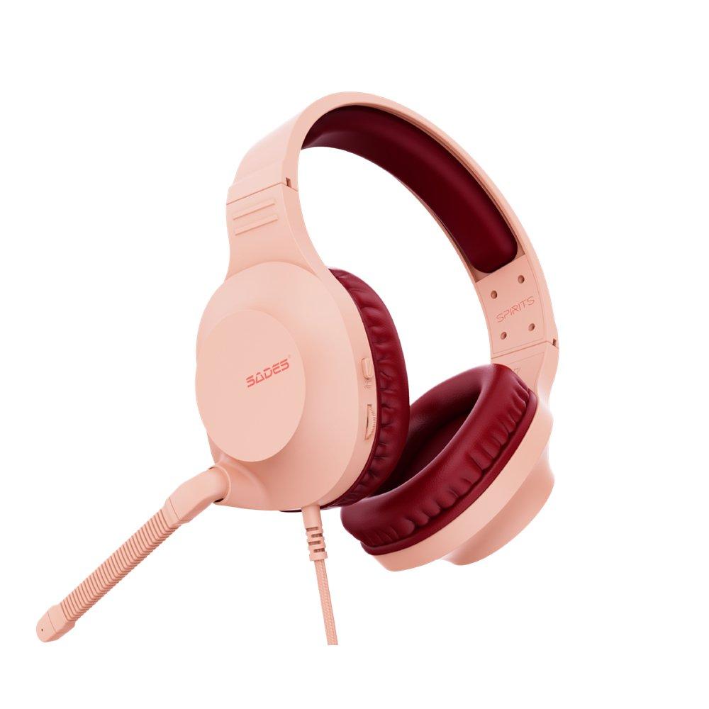 Sades Spirits Wired Gaming Headset - Peachy