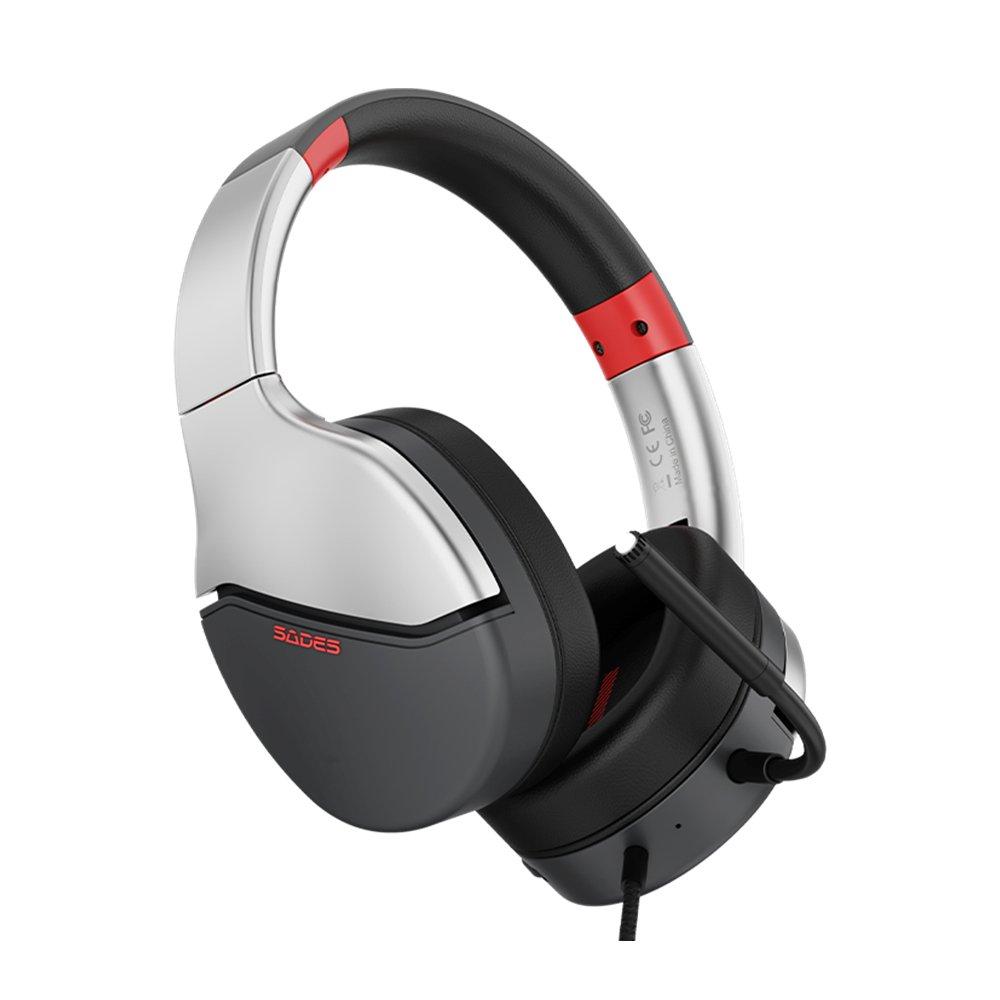 Sades Spower SA-725 Wired Gaming Headset – Silver