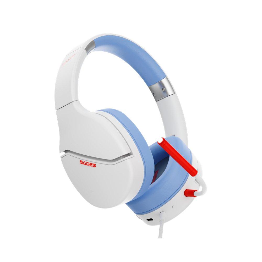 Sades Spower SA-725 Wired Gaming Headset – White