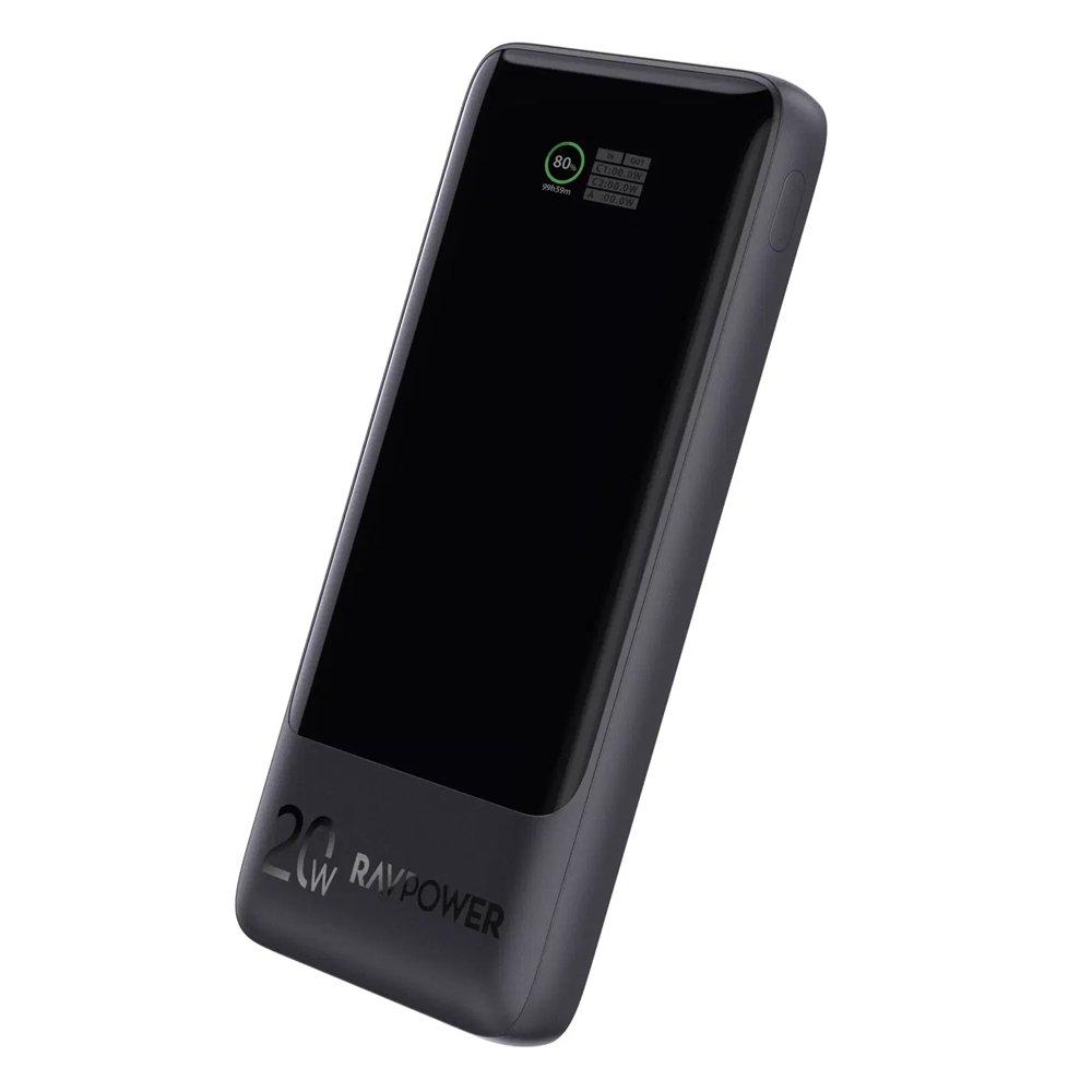 Ravpower 20W 10000mAh 3 Ports Power Bank, RP-PB1237 – Black