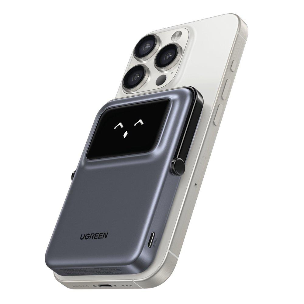 Ugreen Uno 5000mAh Magnetic Wireless Power Bank, PB571 – Black