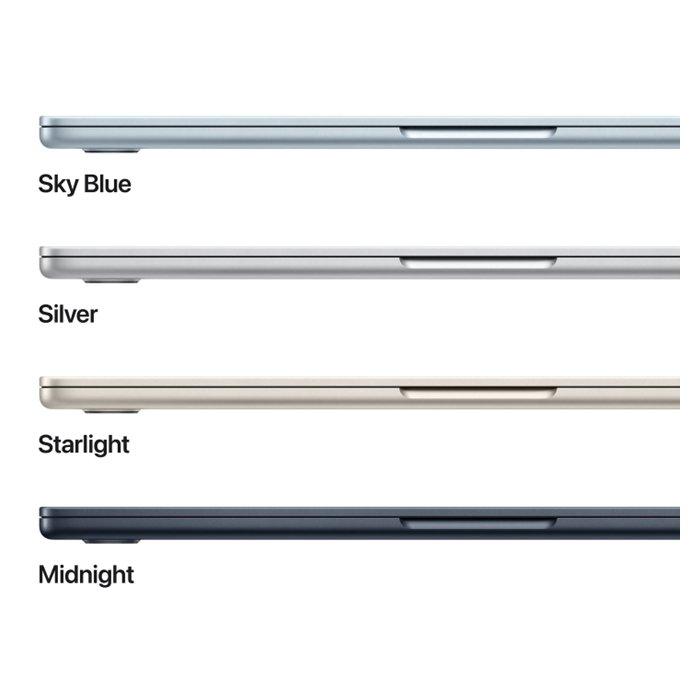 Apple MacBook Air (2025), 13.6-inch, M4 chip, 16GB RAM, 256GB SSD,MC6T4AB/A - Skyblue