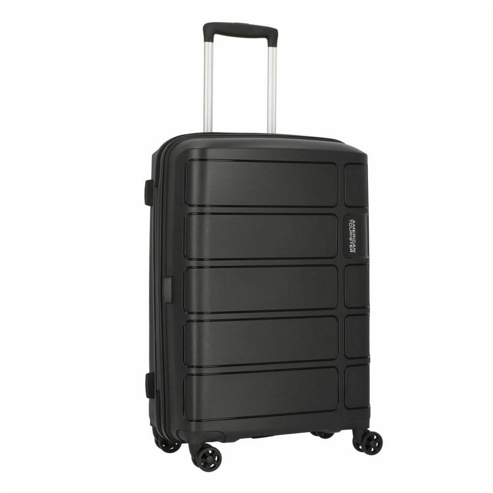 American Tourister TRACKER Hard Set of 3 Luggage, 56cm 68cm 78cm, SA7X09104 – Black