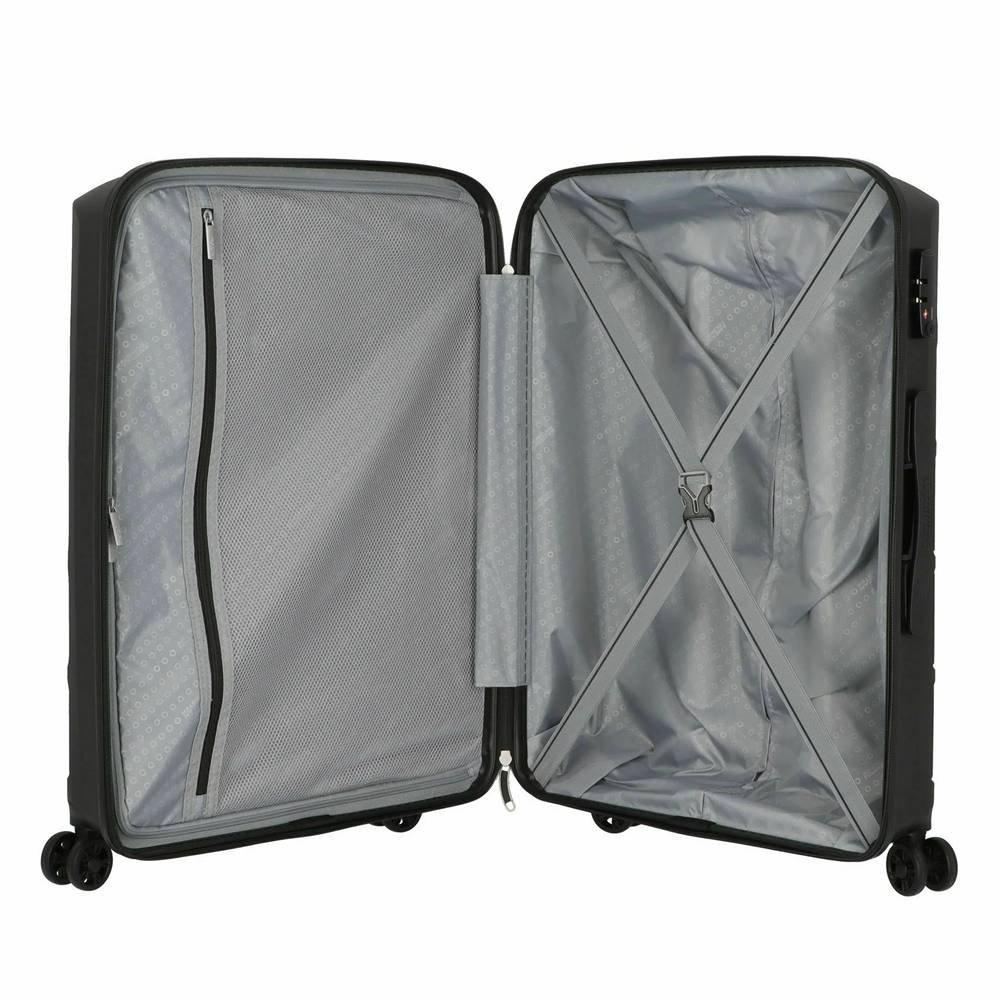 American Tourister TRACKER Hard Set of 3 Luggage, 56cm 68cm 78cm, SA7X09104 – Black