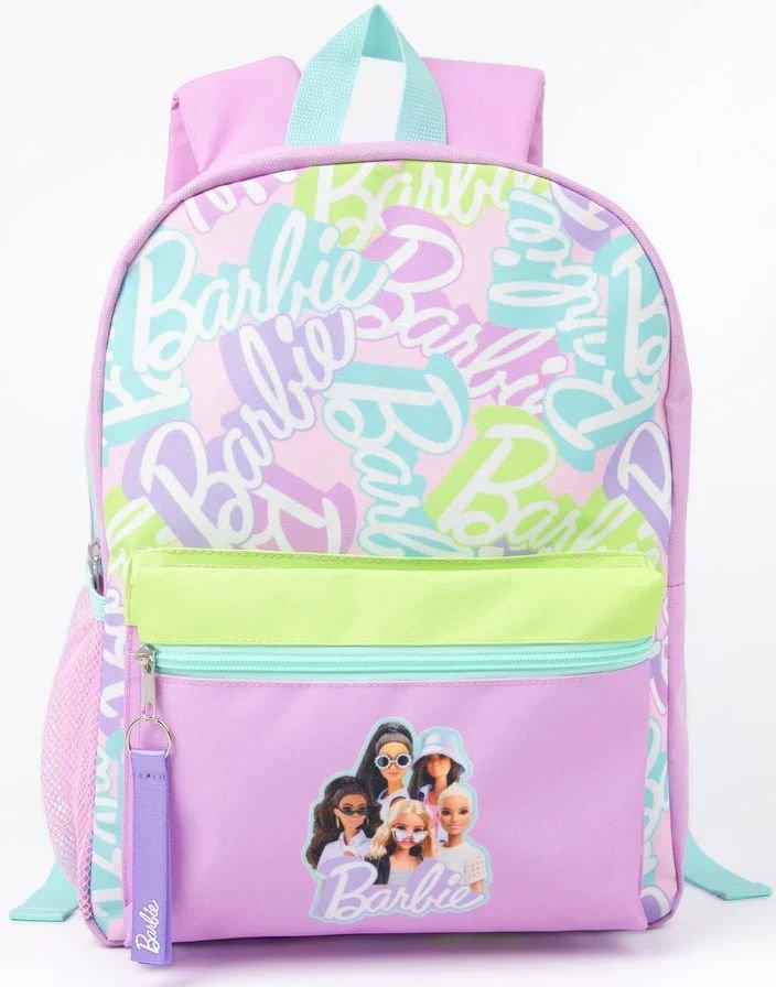 Vanilla Underground Barbie Girls Dolls 4 Piece  Lunch Bag Backpack Set, A54973- Multicolored