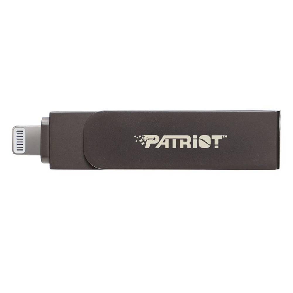Patriot iLuxe Stick Type -C and Lightning Flash Drive, 512GB, PI512GSKM30CL- Gray