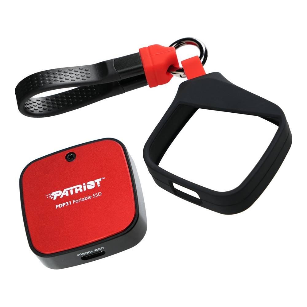 Patriot PDP31 External Portable USB-C 2TB SSD, PDP312TB23UCK - Red
