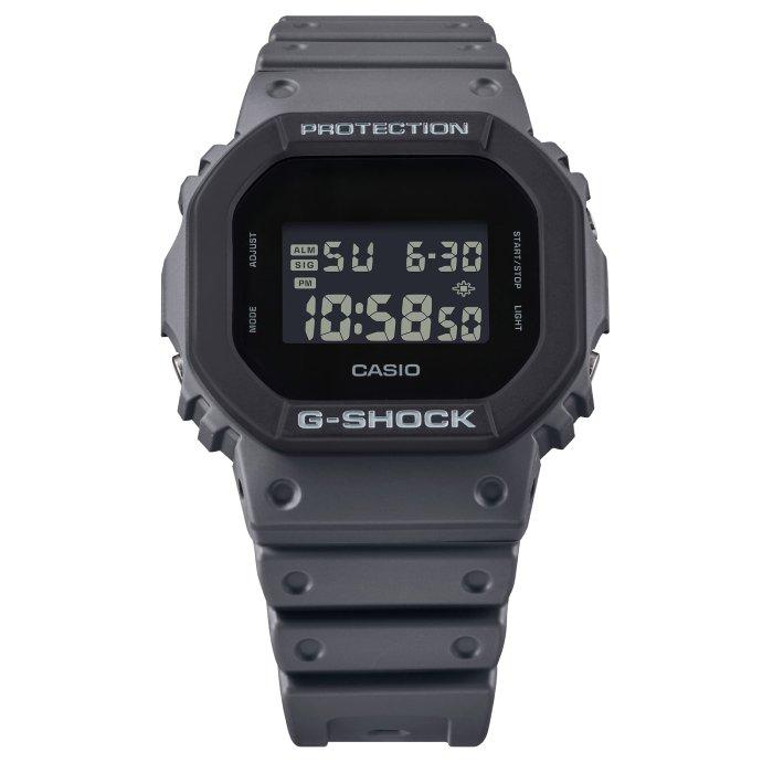 Casio G-Shock 5600 Series Men's Watch, Digital, 49mm, Resin Strap, DW-5610UU-8DR- Dark Grey