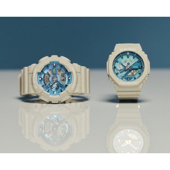 Casio G-Shock 2100 Series Men's Watch, Analog/Digital, 49mm, Resin Strap, GA-2100AS-5ADR - Beige