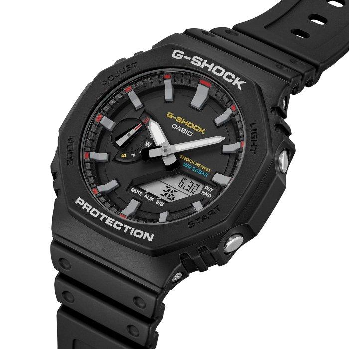 Casio G-Shock 2100 Series Men's Watch, Analog/Digital, 49mm, Resin Strap, GA-2100RL-1ADR - Black