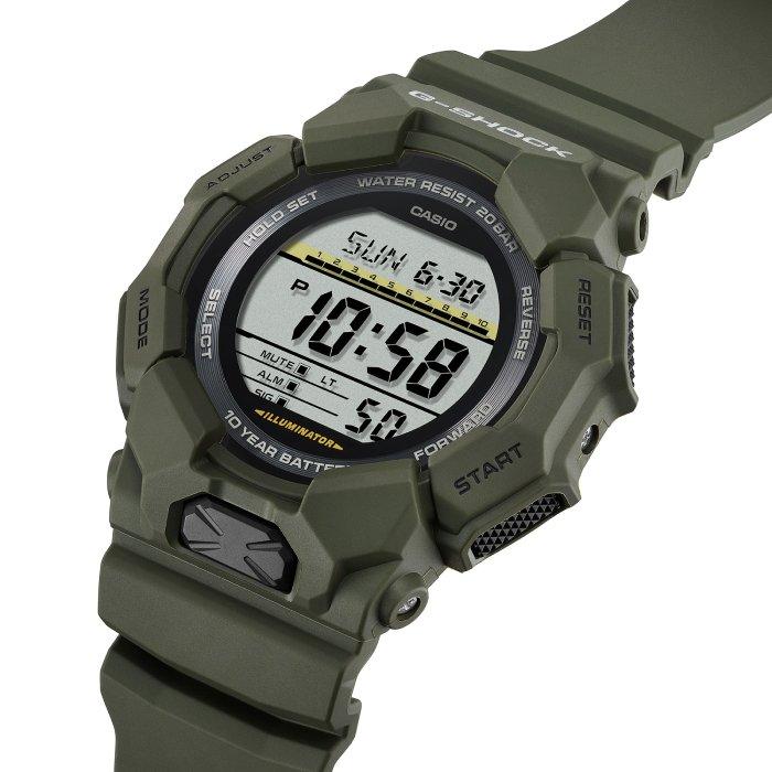 Casio G-Shock GD-010 Series Men's Watch, Digital, 54mm, Resin Strap, GD-010-3DR - Dark Olive