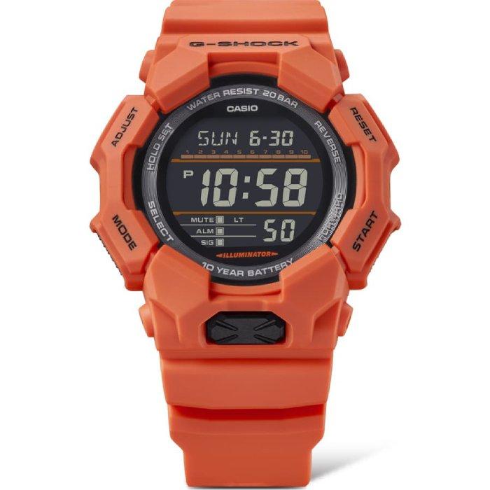 Casio G-Shock GD-010 Series Men's Watch, Digital, 54mm, Resin Strap, GD-010-4DR - Orange