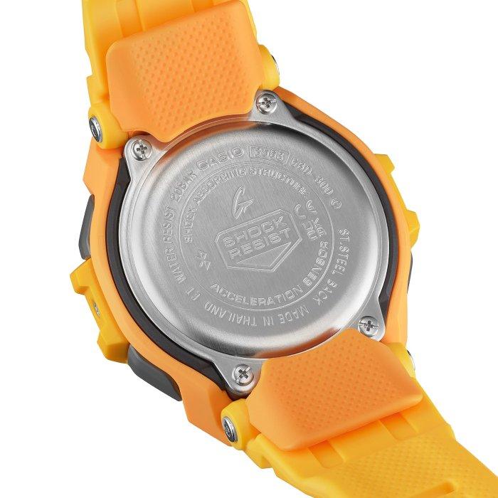 Casio G-Shock GBD-300 Series Men's Watch, Digital, 49mm, Resin Strap, GBD-300-9DR - Orange