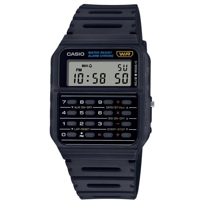 Casio Standard Unisex Watch, Digital, 43mm, Resin Strap, CA-53W-1Z - Black
