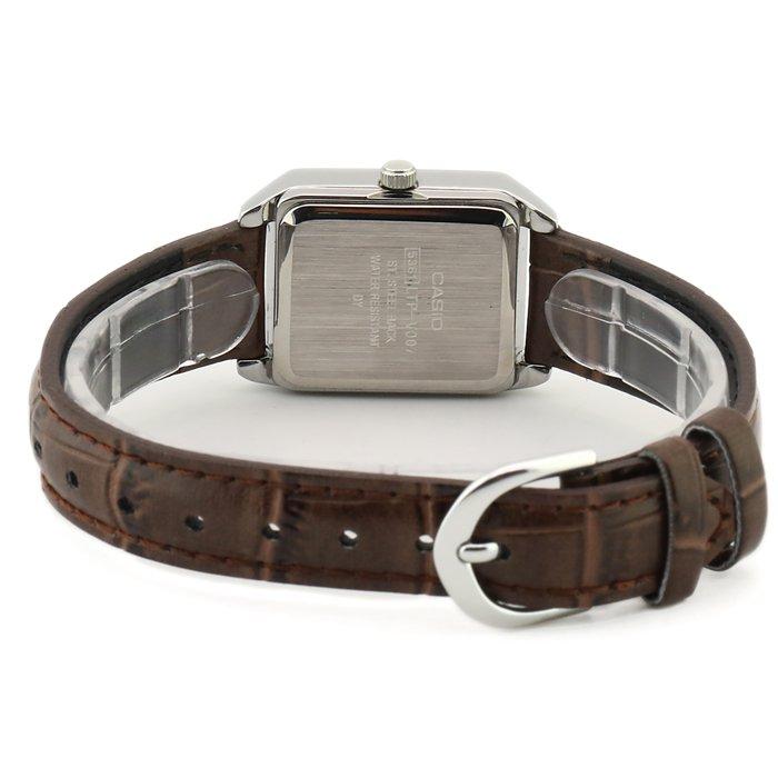 Casio Standard Women's Watch, Analog, 32mm, Leather Strap, LTP-V007L-7E2UDF - Brown