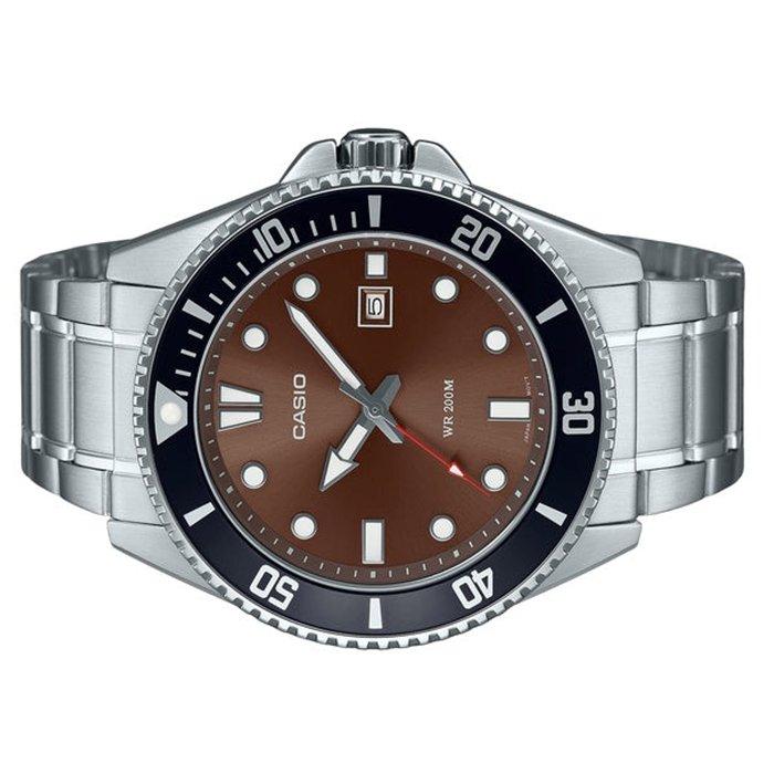 Casio Standard Men's Watch, Analog, 49mm, Metal Strap, MDV-107D-5AVDF- Silver