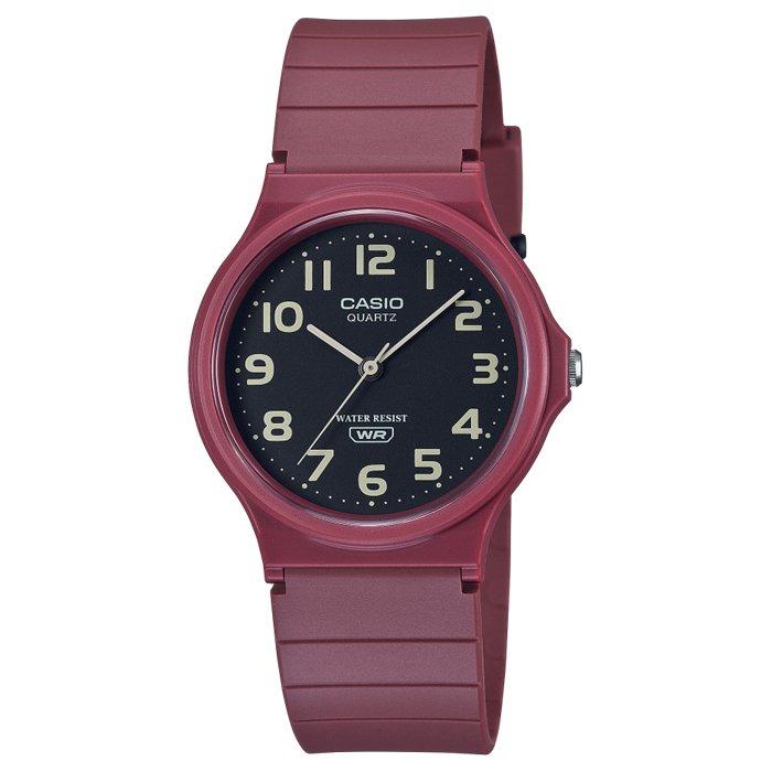Casio MQ-24UC Unisex Watch, Analog, 39mm, Resin Strap, MQ-24UC-4BDF - Burgundy