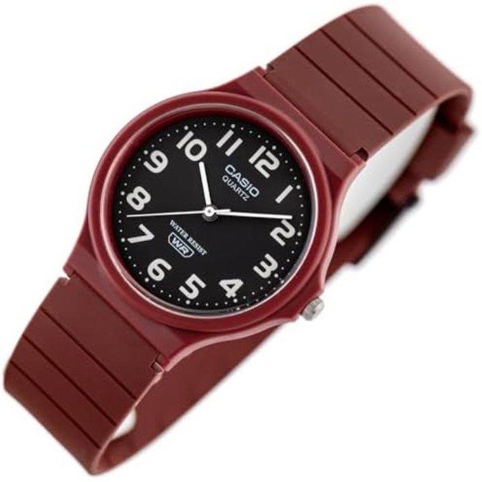 Casio MQ-24UC Unisex Watch, Analog, 39mm, Resin Strap, MQ-24UC-4BDF - Burgundy