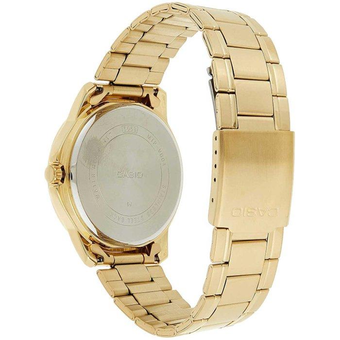 Casio Standard Men's Watch, Analog, 47mm, Metal Strap, MTP-V004G-1BUDF - Gold