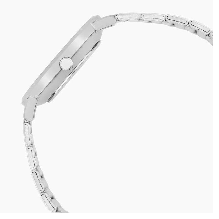 Casio Standard Men's Watch, Analog, 46mm, Metal Strap, MTP-VT03D-3BDF - Silver