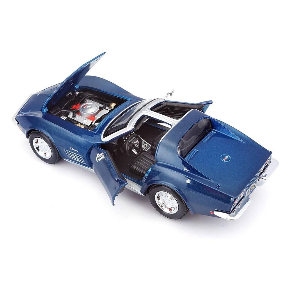 Maisto 1:24 Scale 1970 Chevrolet Corvette Car, 31202BU- Blue