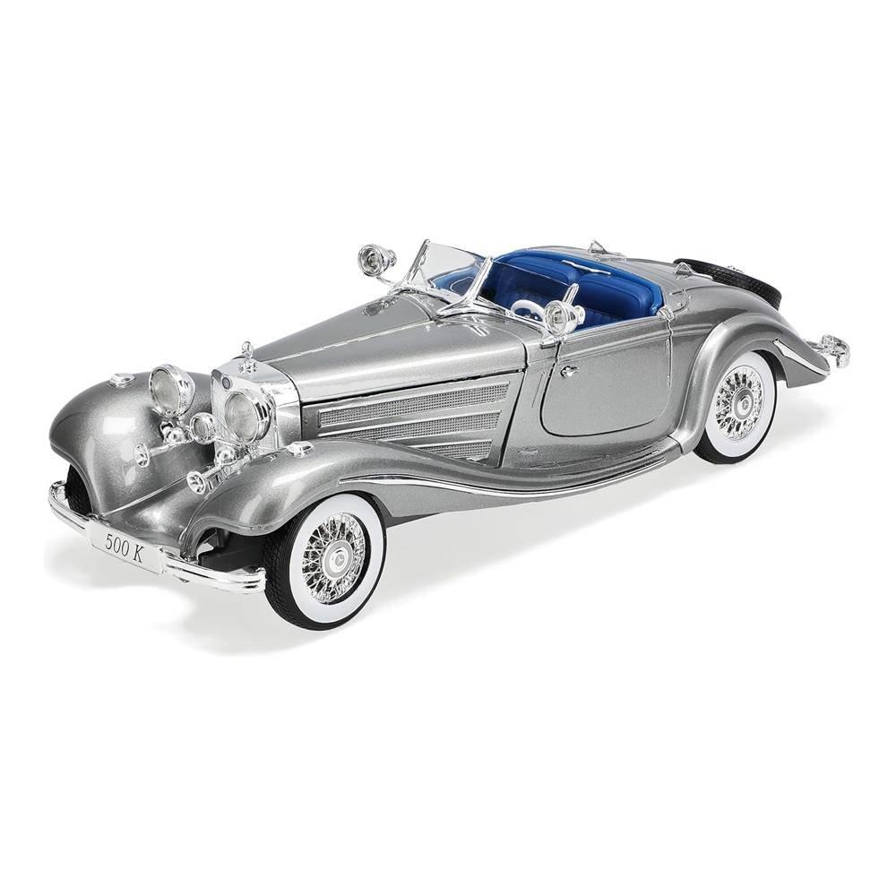 مجسم سيارة مرسيدس بنز 500K بمقياس 1:18 من مايستو، 36862-  رمادي