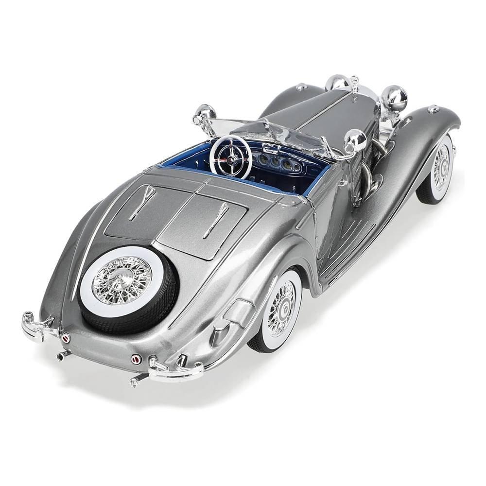 مجسم سيارة مرسيدس بنز 500K بمقياس 1:18 من مايستو، 36862-  رمادي