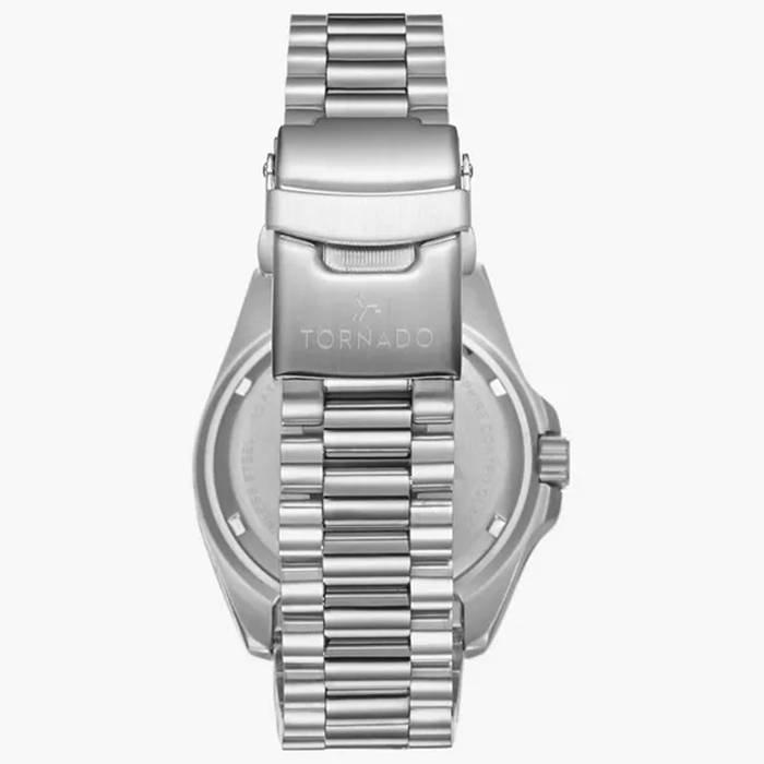 Tornado Watch for Men, Analog , 42mm, Stainless Steel Strap, T22001-SBSYB - Silver