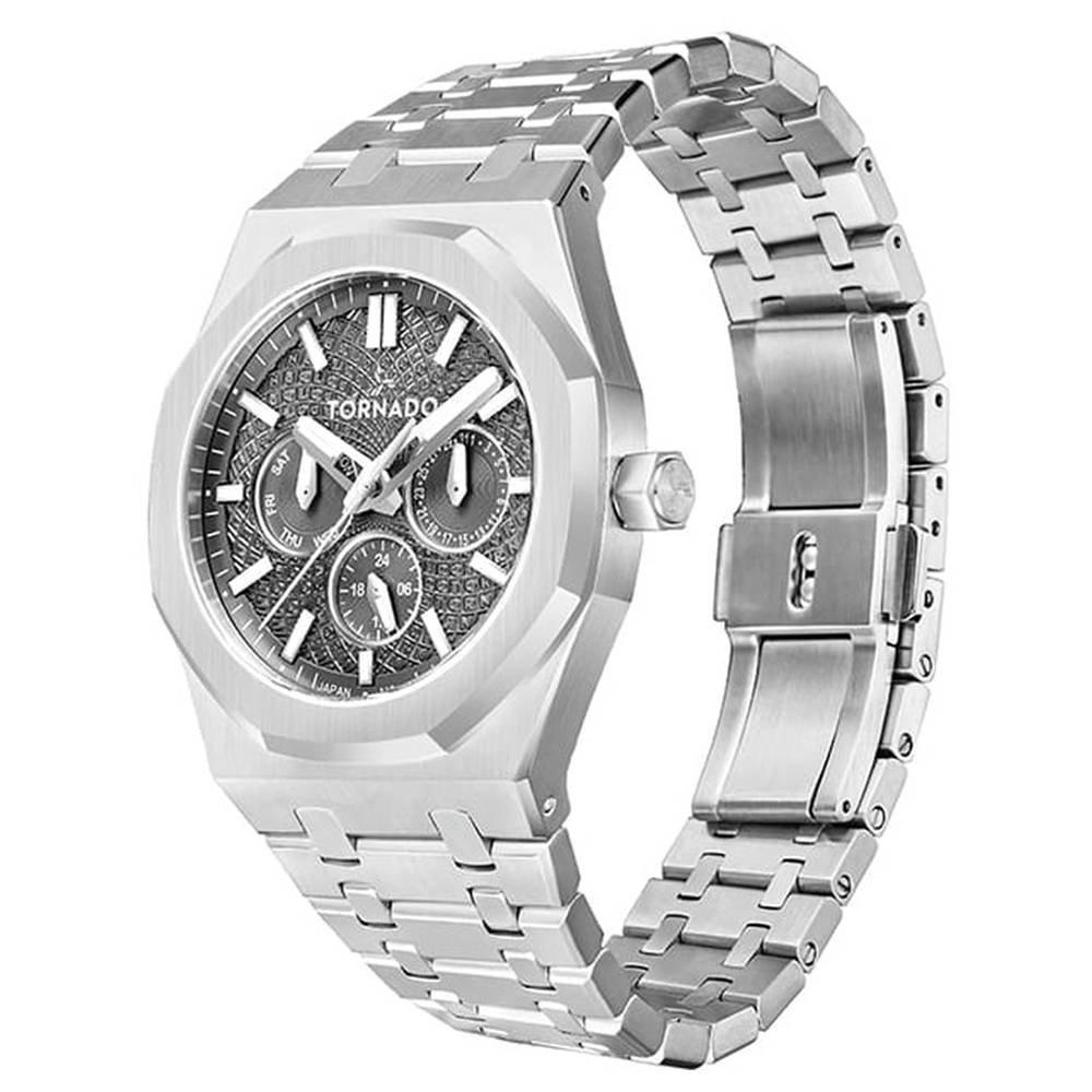 Tornado Watch for Men, Multi Function, 41mm, Metal Strap, T23104-SBSX - Silver