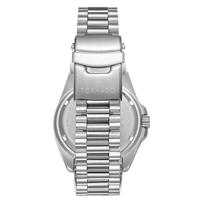 Tornado Watch for Men, Analog , 42mm, Stainless Steel Strap, T22001-SBSN- Silver