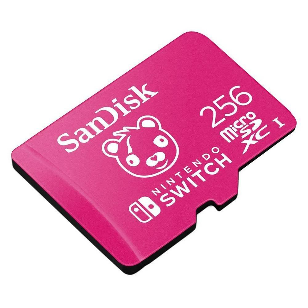 Sandisk 256GB UHS-I microSDXC Nintendo Switch Memory Card, SDSQXAO-256G-GN6ZG - Pink
