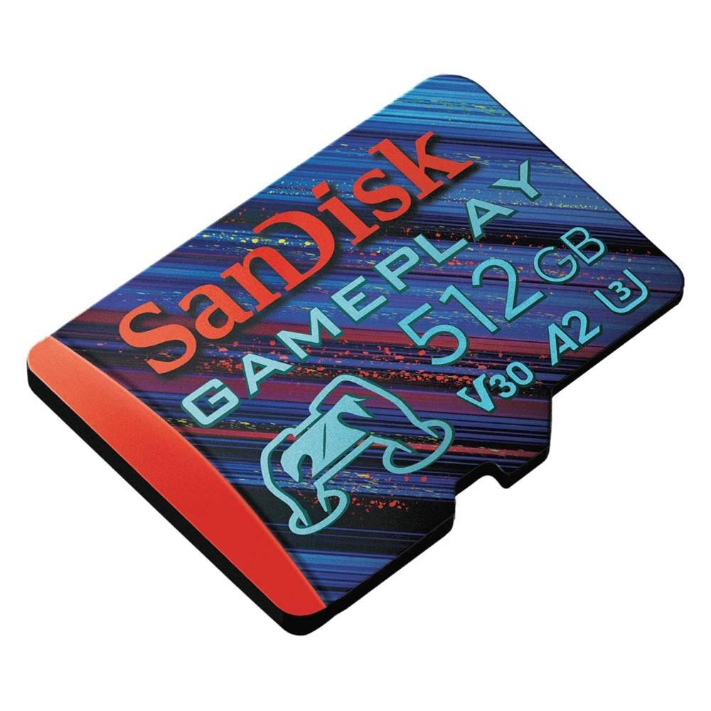 SanDisk 512GB Gameplay microSD Memory Card, SDSQXAV-512G-GN6XN