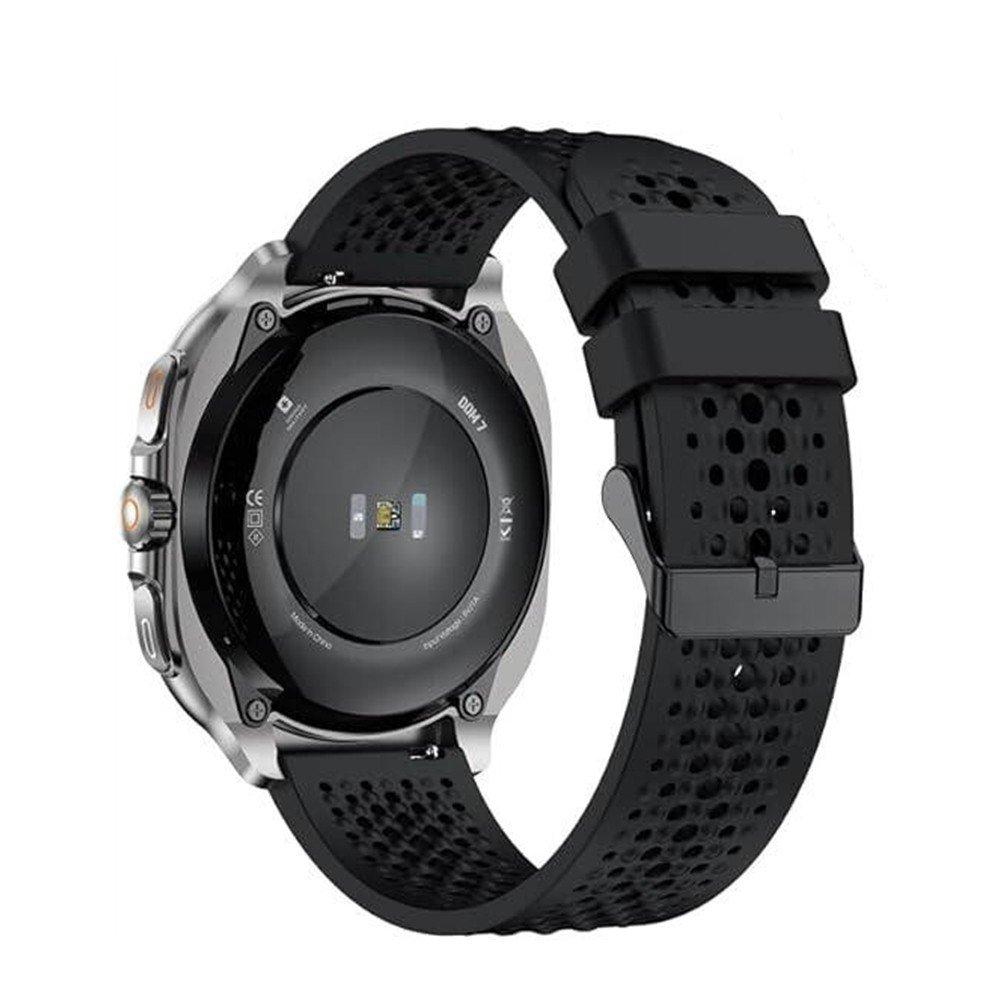 Swiss Military Dom 7 Smart Watch, Silicon Strap – Black