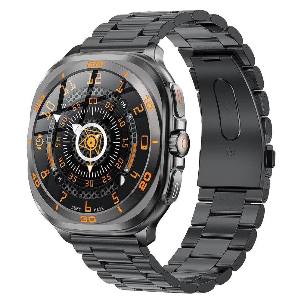 Swiss Military Dom 7 Smart Watch, Metal Strap – Black