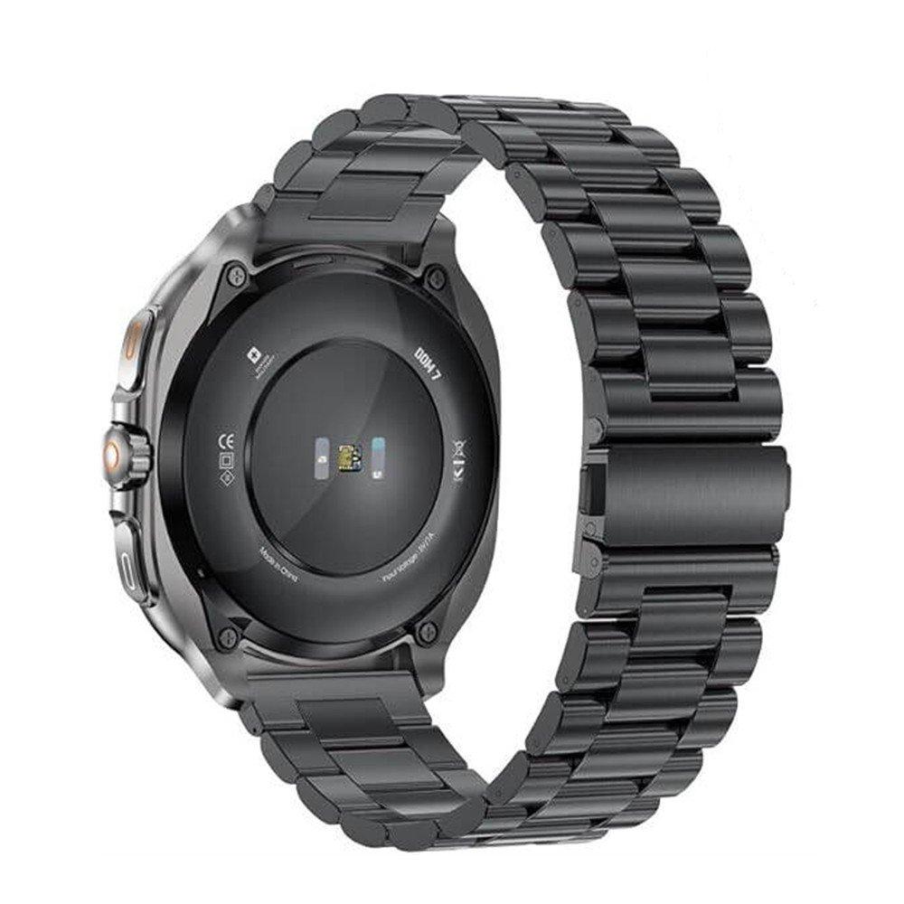 Swiss Military Dom 7 Smart Watch, Metal Strap – Black