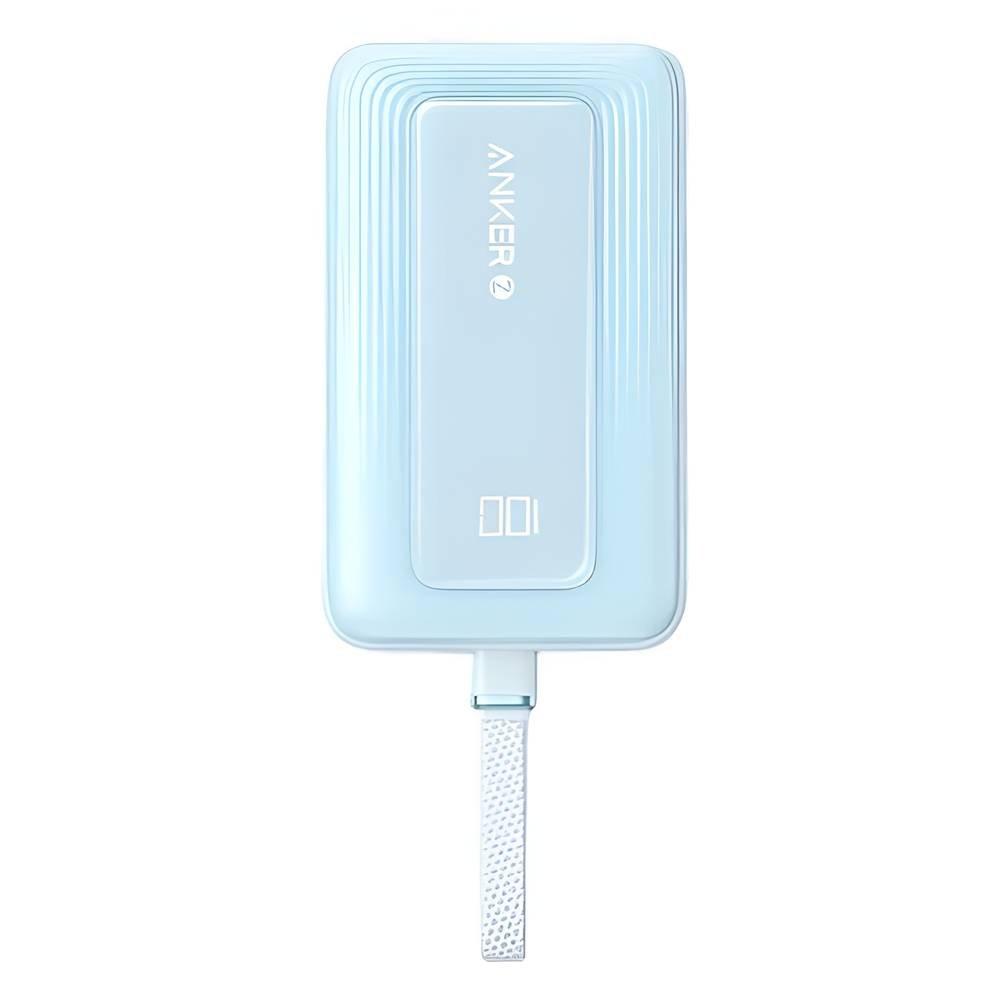 Anker ZOLO Power Bank 20000mAh, 30W, Built-In USB-C Cable , A1689H31- Blue