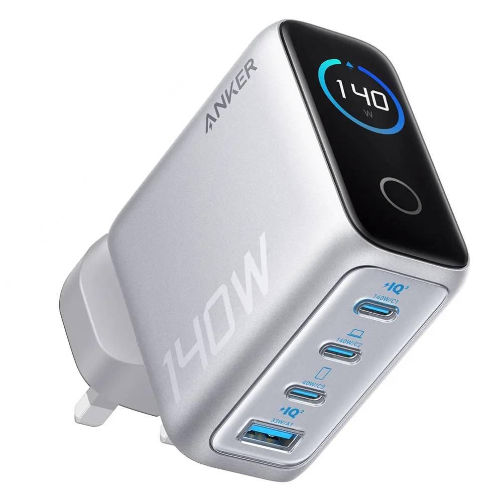 Anker 4-Port  Wall Charger, 140W , B2697K41- Silver